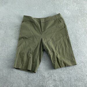 Lauren Ralph Lauren Womens Khaki Cotton Shorts 4P Petite Comfortable 4771
